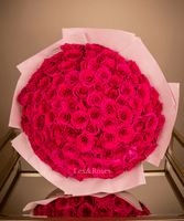 Hot Pink Rose Bouquet