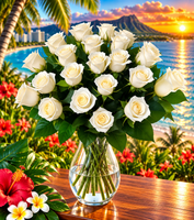 Classic Rose Elegance – Premium Fresh Roses in Glass Vase