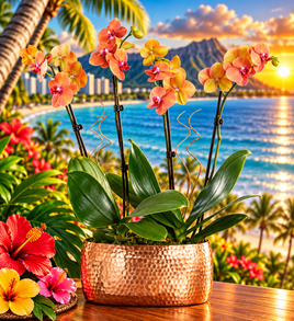 Tropical Sunset Orchid – Elegant Blooming Orchid Plant Gift