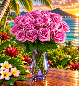 Royal Amethyst Purple Rose Bouquet – Premium Fresh Cut Roses