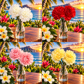 Island Rainbow Carnations – Premium Fresh Cut Carnation Flowers